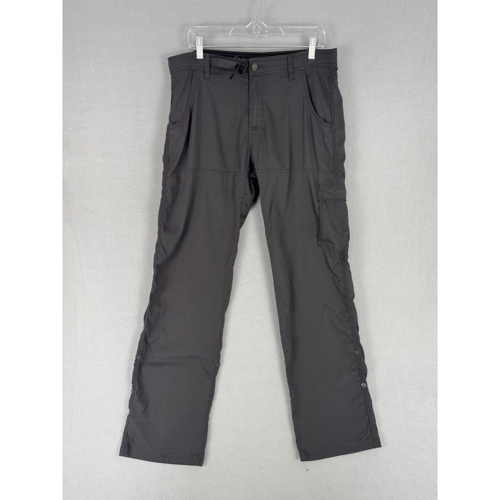 Prana Zion Pants Stretch Pant Cargo Hiking Dark Gray Mens 33x32 (fits 34x31)